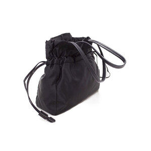 Prada Vela Tessuto Bag Shoulder Black Tote